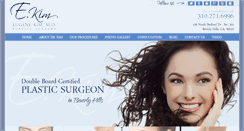 Desktop Screenshot of ekimplasticsurgery.com