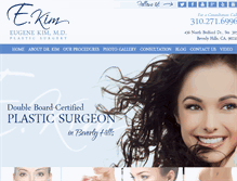 Tablet Screenshot of ekimplasticsurgery.com